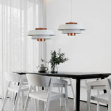 Lampara suspendida diseño retro nórdico de hierro para comedor