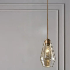 Lámpara colgante de vidrio estilo moderno y minimalista