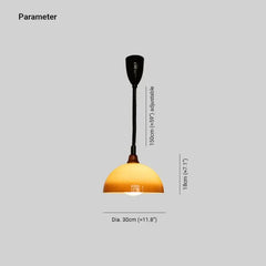 Lámpara colgante de vidrio vintage para comedor