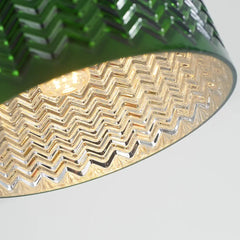 Lamparas de comedor de techo modernas vidrio verde