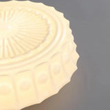 Lámpara colgante redonda blanca para comedor vintage