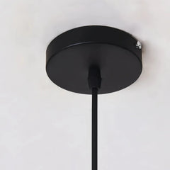 Lámpara colgante cónica moderna LED de metal para comedor