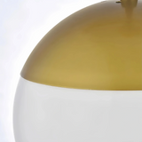 Lámpara colgante esfera moderna de vidrio LED para comedor