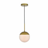 Lámpara colgante esfera moderna de vidrio LED para comedor