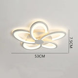 Plafones de techo dormitorio diseño LED en forma de flor