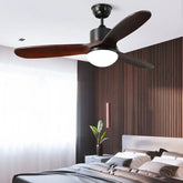Lámparas de techo madera estilo nórdico con ventilador
