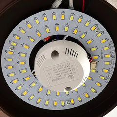 Lámparas de techo madera estilo nórdico con ventilador