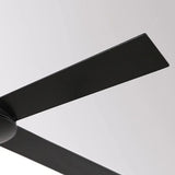 Lámpara ventilador negra industrial para salón