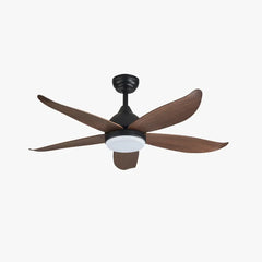 Ventiladores de techo de madera con luz estilo retro para hogar