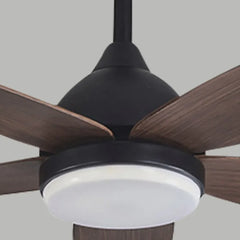 Ventiladores de techo de madera con luz estilo retro para hogar