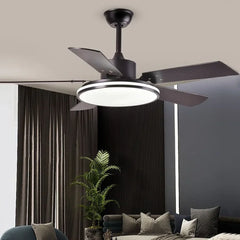 Ventiladores con luz led de techo para hogar de hierro