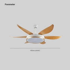 Ventilador de techo grande con luz estilo nórdico para comedor