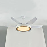 Ventiladores de techo con mando a distancia y luz estilo nórdico para dormitorio