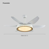 Ventiladores de techo con mando a distancia y luz estilo nórdico para dormitorio