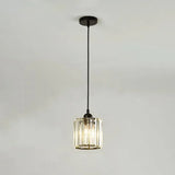 Lámpara colgante de cristal moderna nórdica para comedor