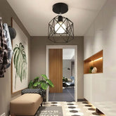 Iluminación led techo estilo nórdico hierro pasillo