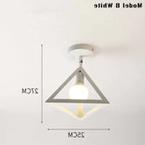 Iluminación led techo estilo nórdico hierro pasillo