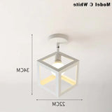 Iluminación led techo estilo nórdico hierro pasillo
