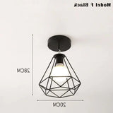 Iluminación led techo estilo nórdico hierro pasillo