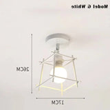 Iluminación led techo estilo nórdico hierro pasillo