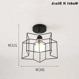 Iluminación led techo estilo nórdico hierro pasillo