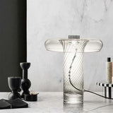 Lamparas para mesa de luz modernas con diseño de vidrio