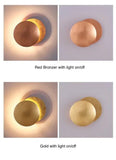 Apliques de pared led dormitorio diseño creativo lunar