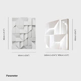 Aplique led pared interior diseño geométrico blanco moderno