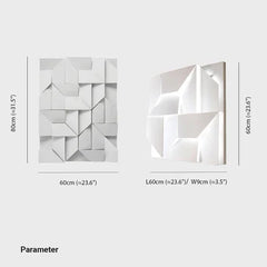 Aplique led pared interior diseño geométrico blanco moderno