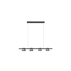 Iluminacion para la cocina lámpara de vidrio negro LED