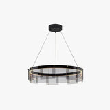 Lámpara colgante circular de vidrio para comedor de estilo moderno