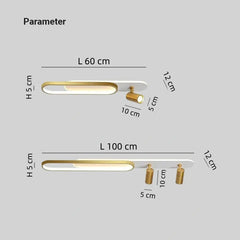 Foco de techo orientable regulable de metal de estilo moderno para pasillo