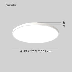 Plafón de baño redondo LED moderno con IP44