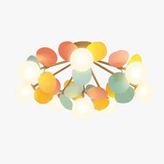 Lámpara de techo infantil LED regulable de diseño colorido para dormitorio