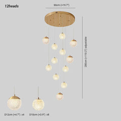 Lamparas suspendidas dormitorio diseño moderno y creativo de lujo