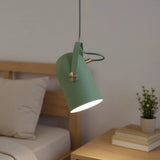 Lámpara colgante moderna orientable en color Morandi para mesita de noche