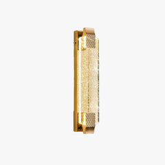 Apliques dorados de pared para dormitorio moderno de cristal