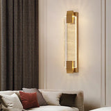 Apliques dorados de pared para dormitorio moderno de cristal