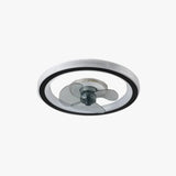 Ventilador de techo moderno con luz LED silencioso y temporizador para dormitorio