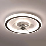 Ventilador de techo moderno con luz LED silencioso y temporizador para dormitorio