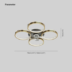 Ventilador de techo 5 aspas con luz estilo lujoso para dormitorio