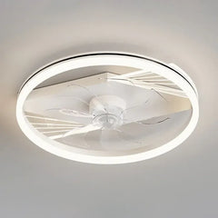 Plafon blanco redondo ventilador moderno para dormitorio