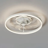 Plafon blanco redondo ventilador moderno para dormitorio