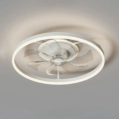 Plafon blanco redondo ventilador moderno para dormitorio