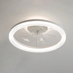 Plafon blanco redondo ventilador moderno para dormitorio