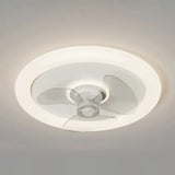 Plafon blanco redondo ventilador moderno para dormitorio