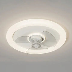 Plafon blanco redondo ventilador moderno para dormitorio