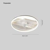 Plafon blanco redondo ventilador moderno para dormitorio