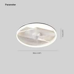 Plafon blanco redondo ventilador moderno para dormitorio