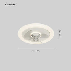 Plafon blanco redondo ventilador moderno para dormitorio